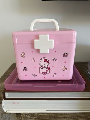 Sanrio Hello Kitty anime First Aid Kit cosmetics box  organize  storage Japan