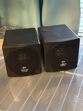 Pyle Home PCB3BK 3-Inch 100-Watt Mini Cube Bookshelf Speakers Pair (Black)