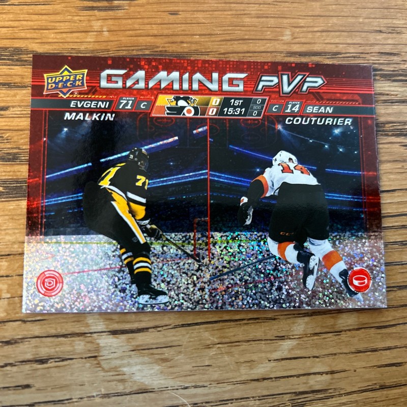 2024-25 Upper Deck Series 1 Gaming PVP Evgeni Malkin Sean Couturier #GPVP-6
