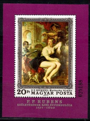 Ungarn 1977 Mi. Bl.123 A Block 100% Postfrisch 20 ft, Gemälde von Rubens