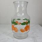 Vintage 1987 Anchor Hocking Glass Orange Juice Decanter Carafe