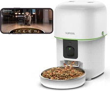 Automatic cat feeder with camera - 5G WiFi automatic cat food dispenser.