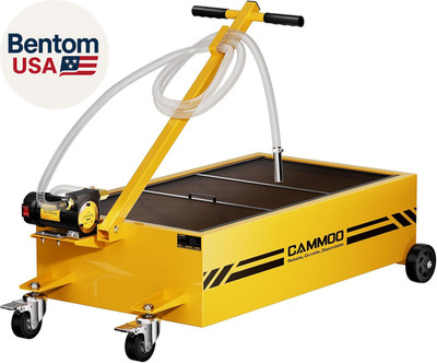 25 Gal Electric Oil Drain Pan, 110V High-Flow Pump, 9.8 FT Hose, 200 W Motor, 2