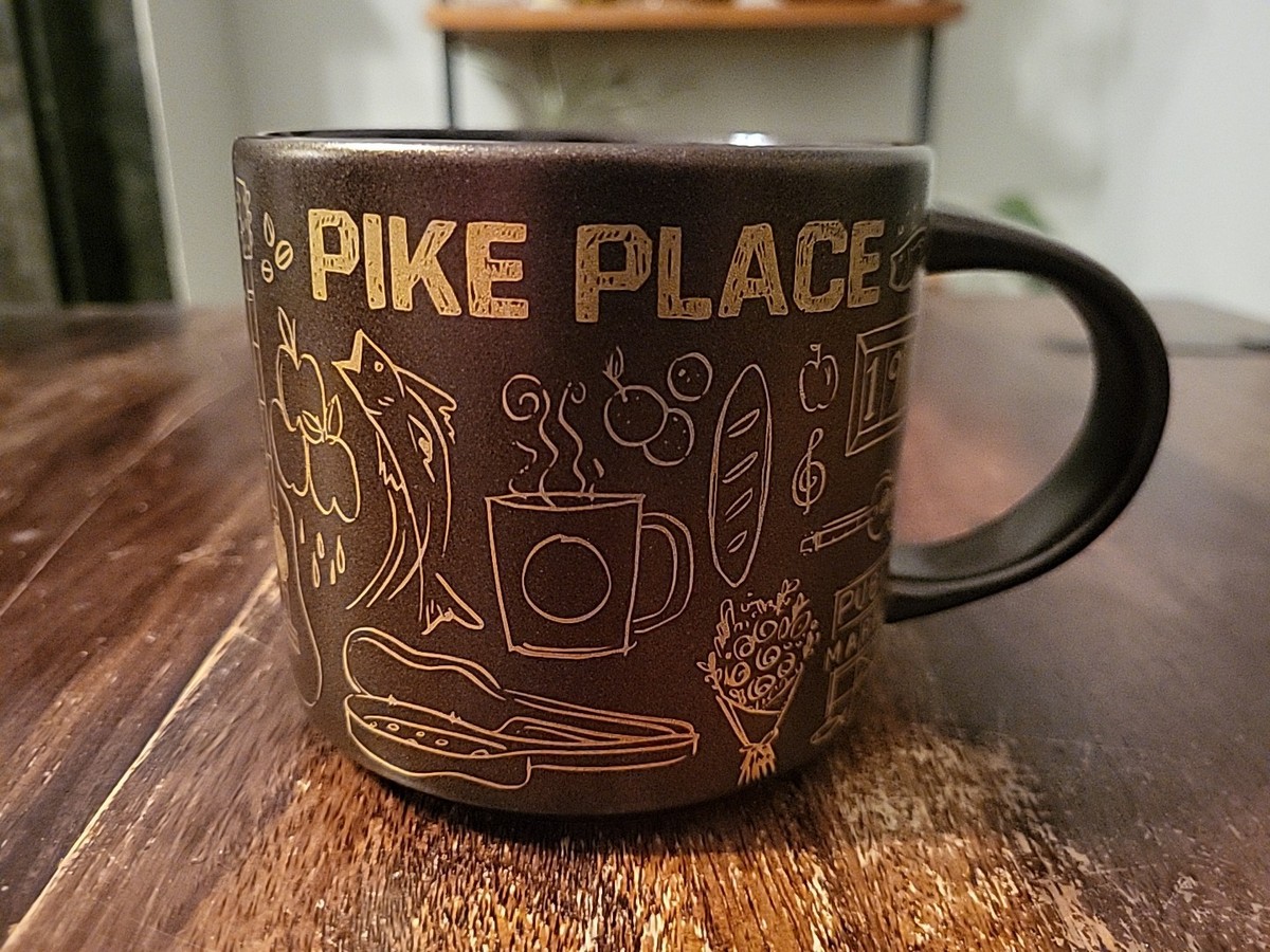 Starbucks Pike Place 1st Store Mug; Been There Series, Pin Drop