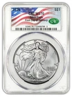 2026 American Silver Eagle  FDD CAC MS70 Flag Label