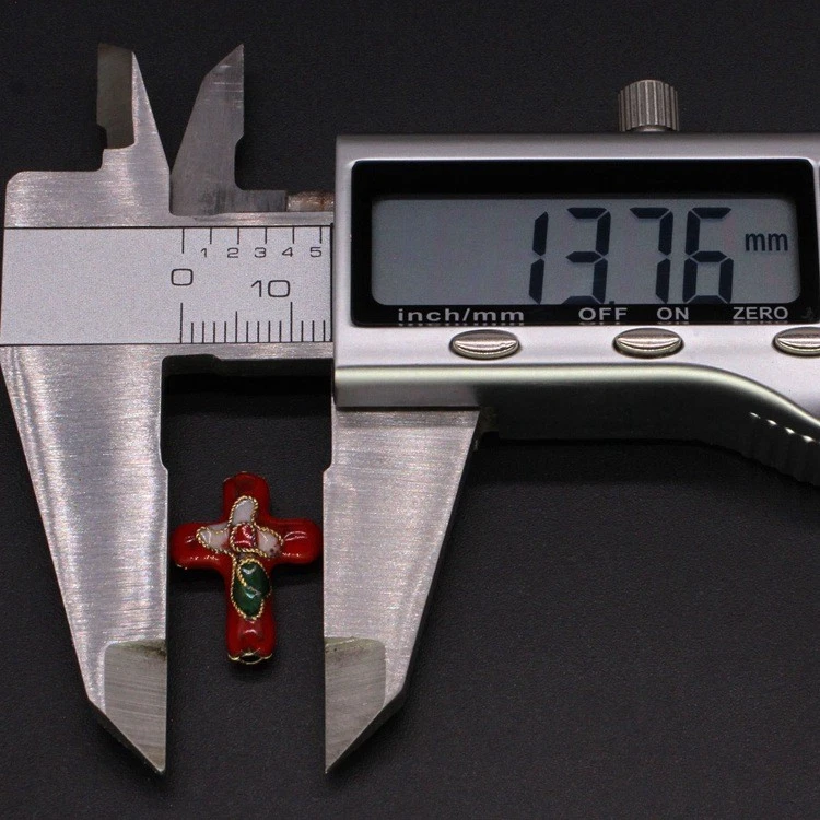 Joia cloisonn é esmaltada fio de ouro e prata 10XCloisonn é 18 * 14 - Imagem 3 de 4