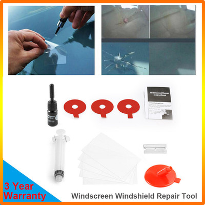 Windshield Crack Chip Repair Kit Glass Nano Fluid Solution Car Scratch /