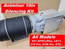 ANTMINER SILENCER Kit 10inch All Models S21 Plus XP Pro s21, Z15 Pro, L9,S19K
