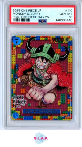 MONKEY D.LUFFY ONE PIECE JAP PREMIUM CARD COLL-ONE PIECE DAY '25- 2025 110 PSA 10