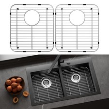 2Pack Stainless Steel Sink Protectors for Kitchen Sink, 13.12 x11.6 Sink P...