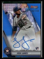 2019 Bowman's Best #B19-JJ Josh James Best of 2019 Auto Blue Ref /150 Astros