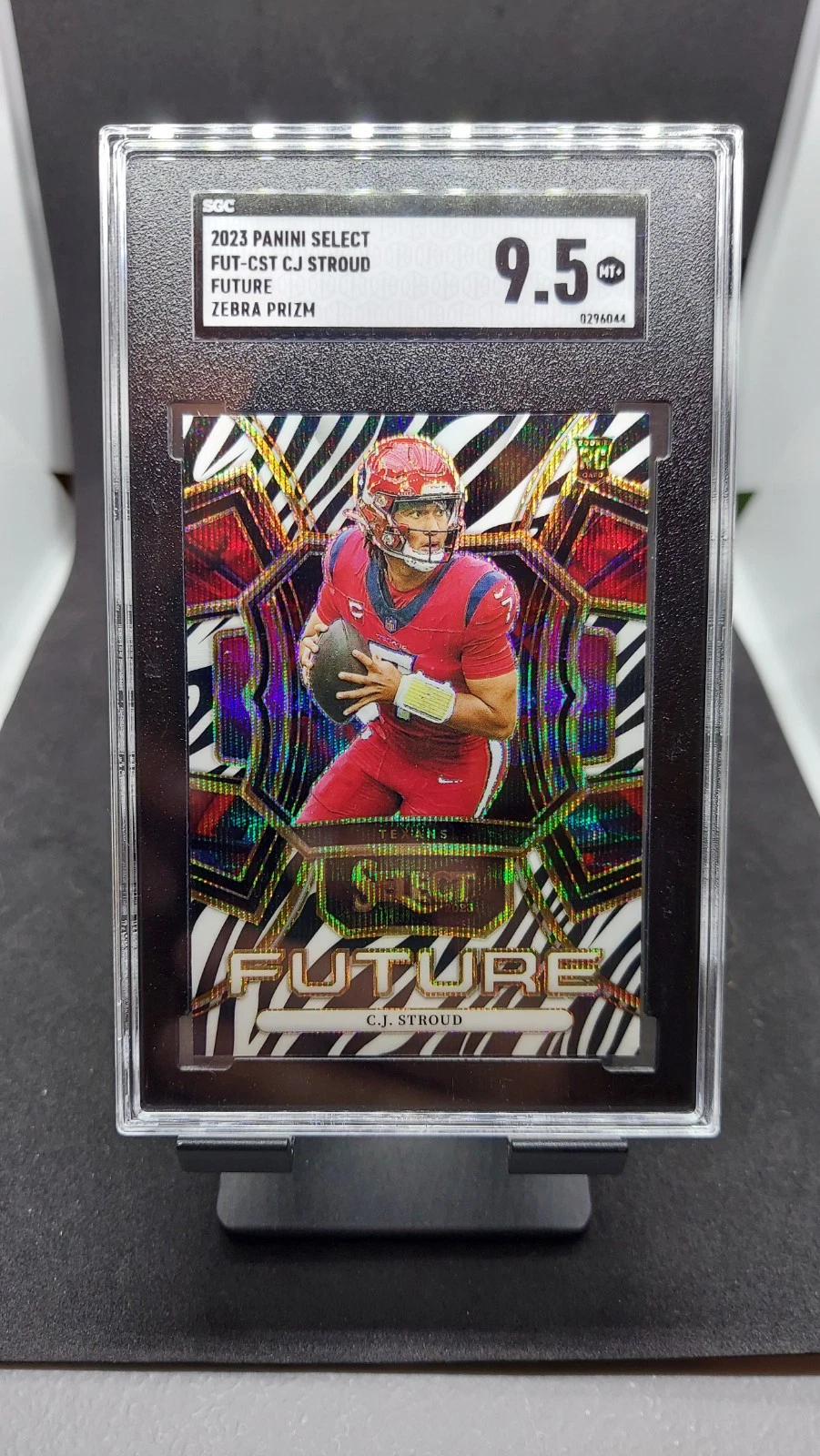CJ Stroud Panini Select Select Future #FUTCST Zebra Prizm