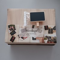 Mini Kreidetafel Holz Platzkarten Tischkarten Gastgeschenk Hochzeit Deko +Kreide
