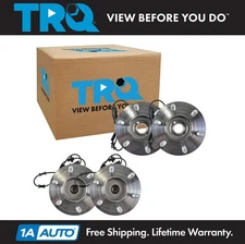 TRQ Wheel Hub Bearings Assembly Set Front & Rear Fits Ford Lincoln