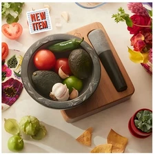 Princess House Wildflower Mortar & Pestle with base 10163