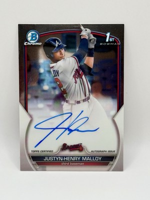Justyn-Henry Malloy 2023 Bowman Chrome 1st Auto CPA-JMA Tigers