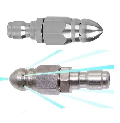 (2 Sets) Pressure Washer Sewer Jetter Nozzle with Stainless Steel, Mini Compa...