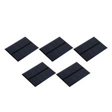 5Pack Mini Solar Panel Cell 5.5V 90mA 0.495W 70mm x 55mm for DIY Project