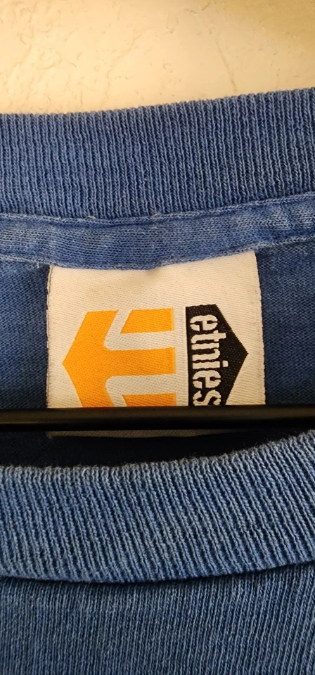 Camiseta de skate vintage con logotipo de Etnies Sk8 azul talla grande Foto 3 de 4