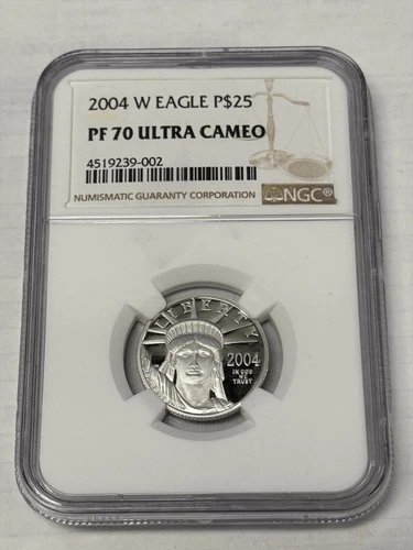 2004-W American Platinum Eagle — photo from the most recent tracked eBay sale
