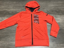 Nike Boys Small 8 10 Red Jacket Full Zip Hoodie  