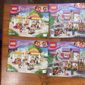 LEGO Friends Manual Only Lot Book 1 & 2 41118 41108 41313 41143