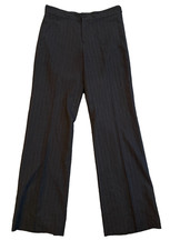 Ralph Lauren Black Label ANTHONY Italy 100 Wool Navy Striped Pants sz 6