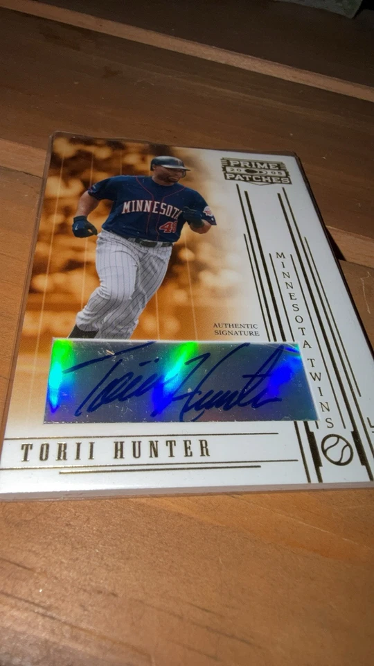 2005 Donruss Prime Patches #46 Torii Hunter Autograph Auto Twins - Image 3 of 3