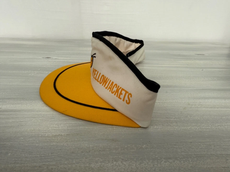 Vintage 1980s Georgia Tech Yellow Jackets Visor United Hatters - Image 4 of 4