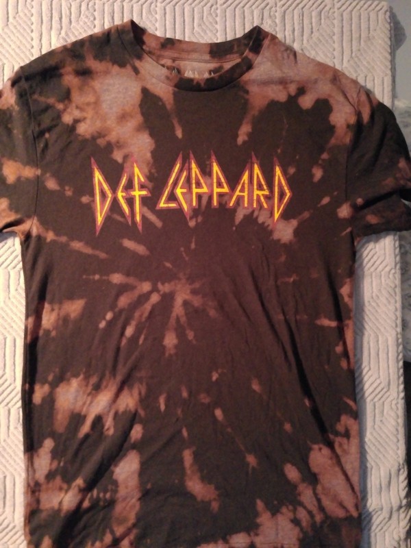 Def Leppard T Shirt Mens Medium Tie Dye