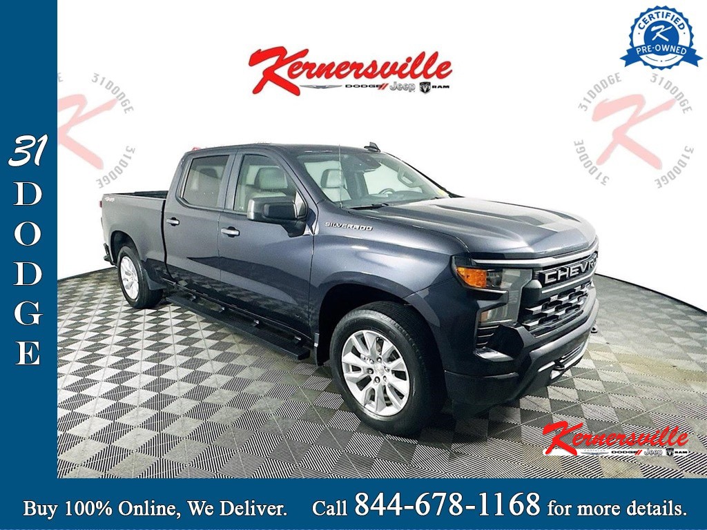 Image of 2022 Chevrolet Silverado 1500 Custom 4WD 4dr Pickup Truck Remote Start