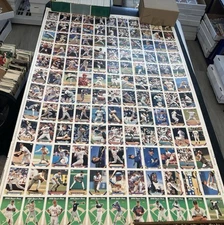 1993 Topps Baseball Complete Set of UNCUT SHEETS! w/JETER RC! Series 1 &2