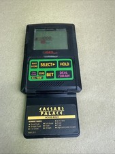 CAESARS PALACE Hand Held POKER Game TIGER Electronics w/Sound Blackjack Vtg 90s