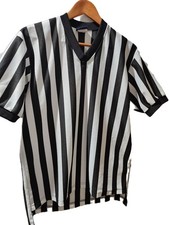 Dalco Athletic Adult large black and white striped referee shirt
