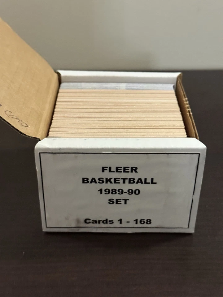 Juego de baloncesto Fleer 1989-90 (1-168) y juego de pegatinas Fleer (1-11) Michael Jordan Foto 2 de 3