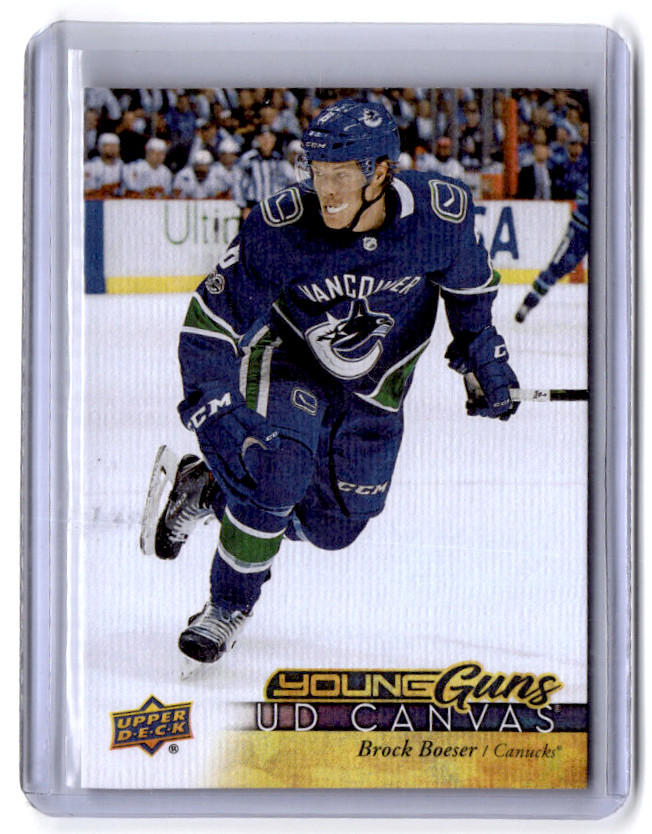 2017 UPPER DECK #C223 BROCK BOESER UD CANVAS YOUNG GUNS RC ROOKIE