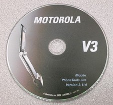 MOTOROLA V3 Razr VERSION 3.11D SOFTWARE DISC 2004 - RARE RETRO SOFTWARE