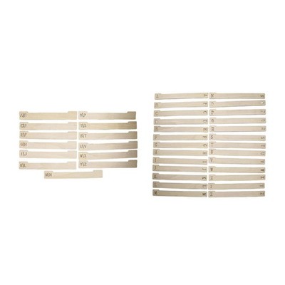 Wooden Vinyl Record Dividers Alphabetical for DVD Letter Book Shelf Holders