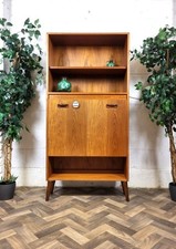 Vintage G Plan Fresco Teak Tall Drinks Cabinet Bar Bookcase Mid-Century Retro