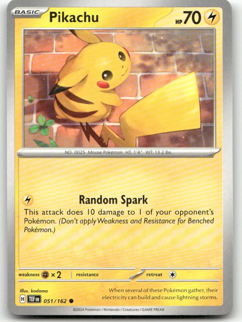 【ARS AU 真贋鑑定】英語版ピカチュウ Pikachu 051/162 Pikachu 051/162 SV05: Temporal Forces for sale | eBay