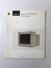 Apple II AppleColor RGB Monitor Owner's Guide