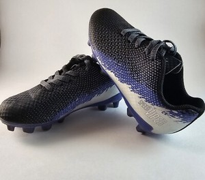 DSG Speed Viper Soccer Cleats Youth Size 9K Lace Up Black Purple Gray
