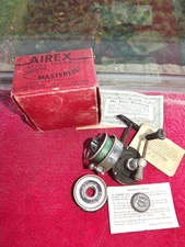 MODEL 3 VINTAGE AIREX BACHE BROWN REEL MASTEREEL W/BOX & EXTRAS