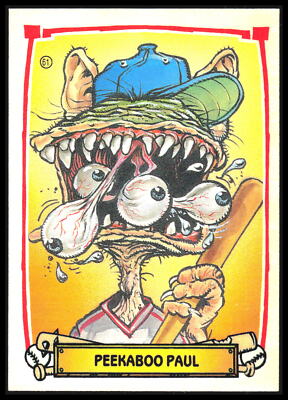 1988 Leaf Baseball's Greatest Grossouts Peekaboo Paul #61 5J | eBay