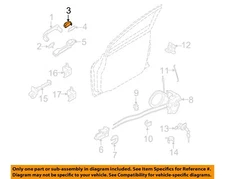 NISSAN OEM 07-12 Versa Front Door Lock Hardware-Handle Bezel 80644EL11A
