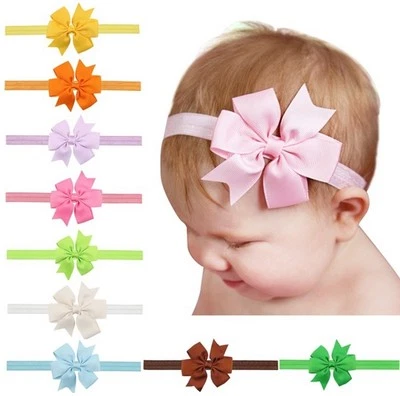 New Style Pin Wheel Bow Hair Elastics Headband Hairband Band