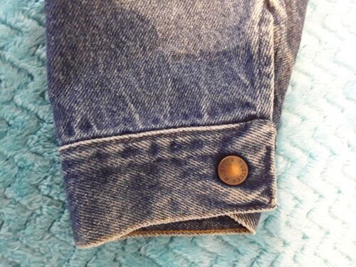 Vintage Rustler Men's Blue Denim Jean Jacket Size Large Made in U.S.A - Picture 11 of 11