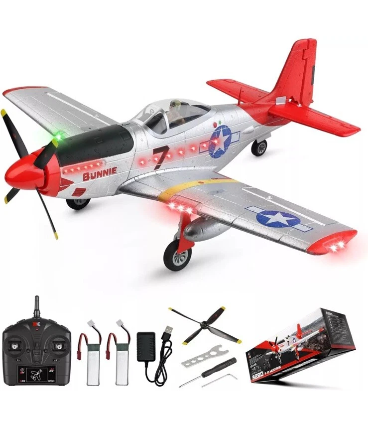 RC Airplane Warbird Fighter RTF XK A280 P-51 Mustang 3D/6G System BRAND NEW - Image 2 of 2