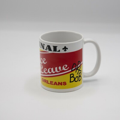 New Orleans ''Be Nice Or Leave'' Mug Cup Louisiana Outsider Folk Artist Dr Bob