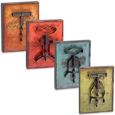 4 Bed Bath Beyond 6x8 Corkscrew Wine Wall Plaque Rustic Home Deco Limited Sign